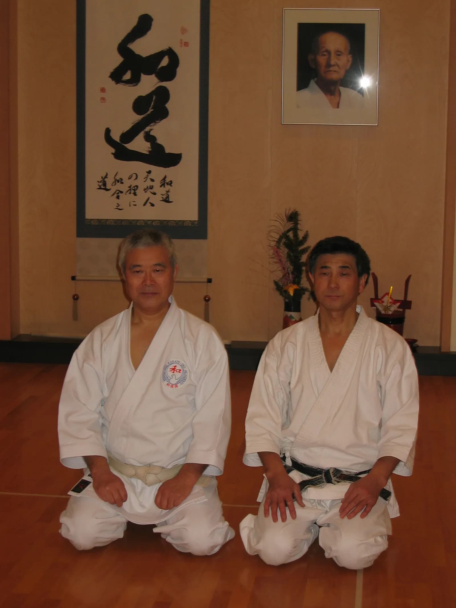 Shiomitsu Sensei (Wado-Renmei) und Imai Sensei (Wado-Kai)